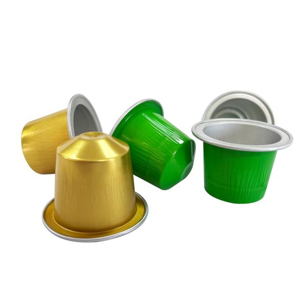 Colourful Aluminum Foil Empty Coffee Capsule NespressoCoffee Storage Capsules
