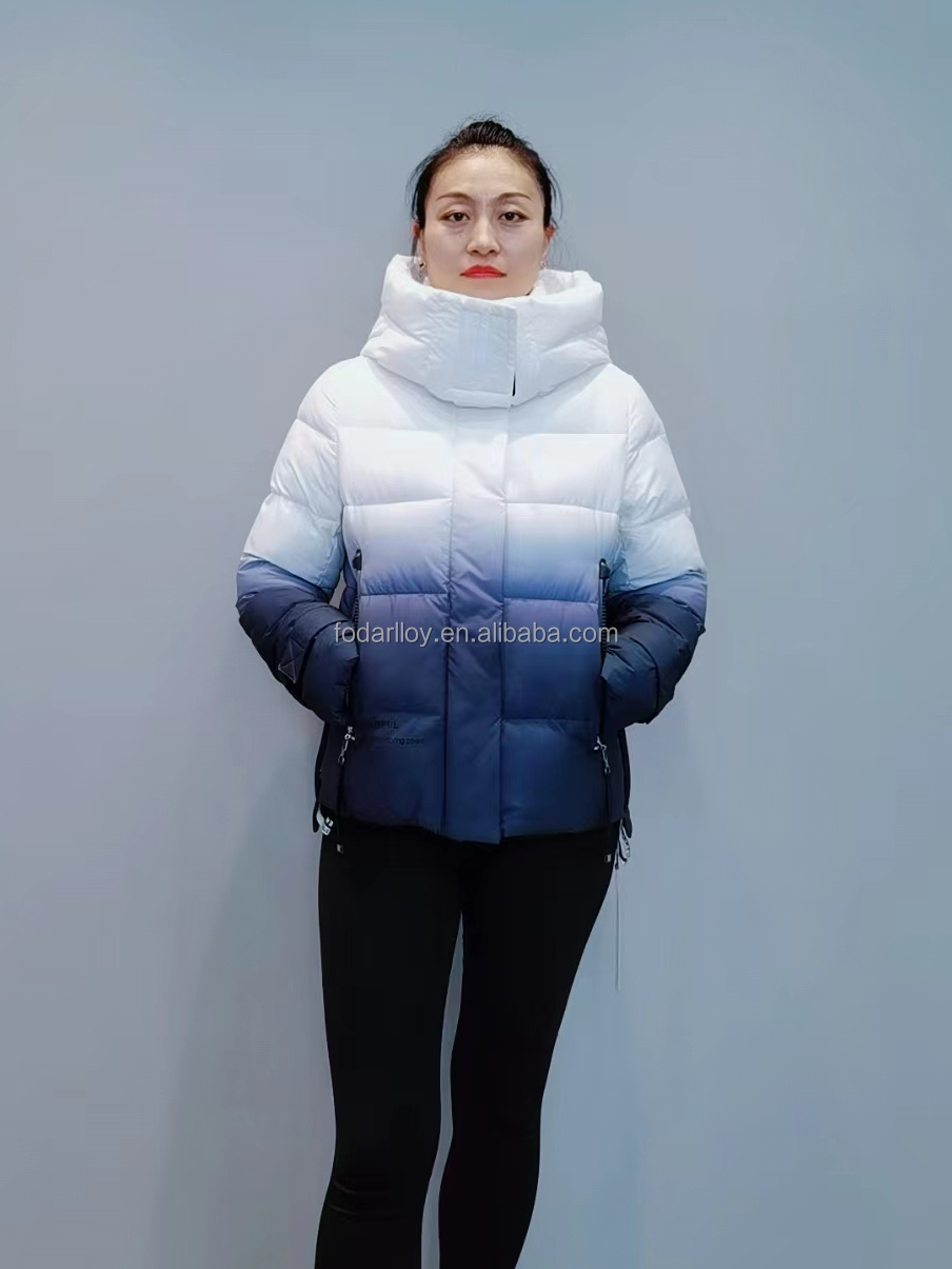 FODARLLOY F21377 Ladies Warm Hooded Cotton-padded Clothes Women Slim Long Winter Jackets Women Coats