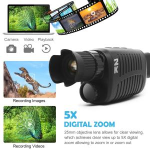 Quality Hunting Infrared Optical 4X Night Vision Monocular Camera wholesale