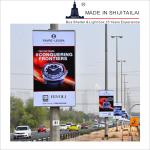 Double Side 50mm Pole L1200mm Lamp Post Light Box