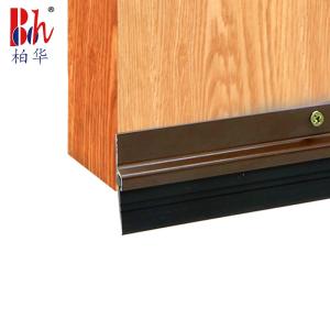 Quality Screw Fixed Aluminium Rubber Strip For Bottom Of Door 1000mm Length wholesale