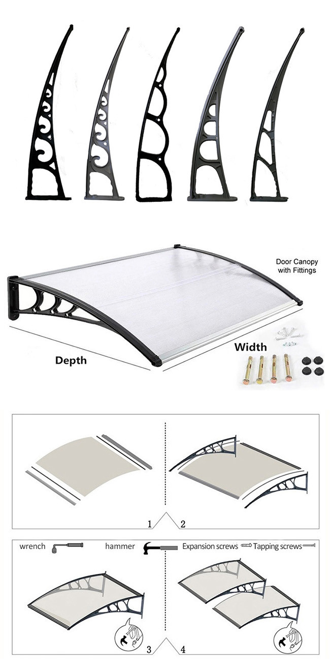 Anti Freezing Polycarbonate Car Shade Awning