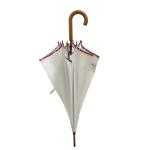 Auto Open Wooden Shaft Promotion Pongee Umbrella