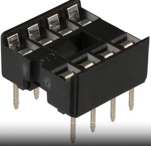 Quality A 08-LC-TT DIP Connector Row Spacing 8 Pin Ic Socket 0.3&quot; Tin Through Hole wholesale