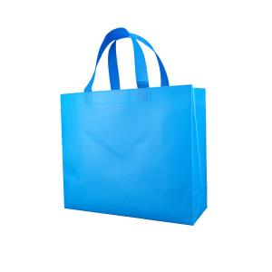 Quality Cloth Recycled Tote Bag Blue Gift Laminate OEM Non Woven Shopping Bag Reusable wholesale