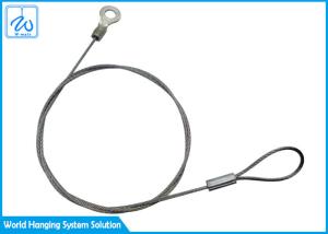 Quality Stainless Steel Lanyards 7x7 PVC Coated With Double End Wire Rope Loop wholesale