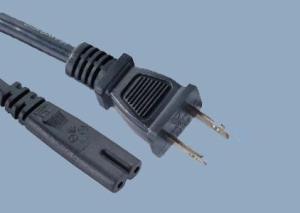 Quality UL CUL CSA 15A 125V 2 Prong NEMA 1-15P TO IEC 320 C7 Plug American UL Power Cord Lead wholesale