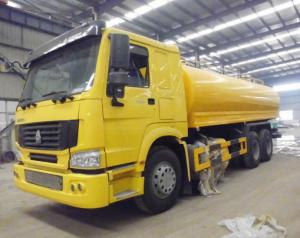 Quality Yellow HOWO 4x2 12 cbm Sprinkler Water Tank Truck Euro 2 Left Hand Drive wholesale