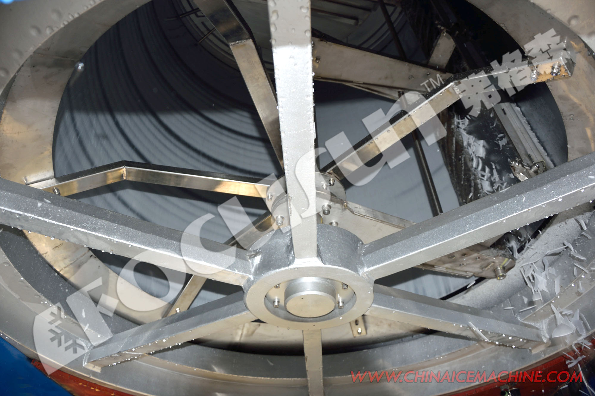 5000 KG Flake Ice Machine for Fresh/Seawater Cooling within Air and Water