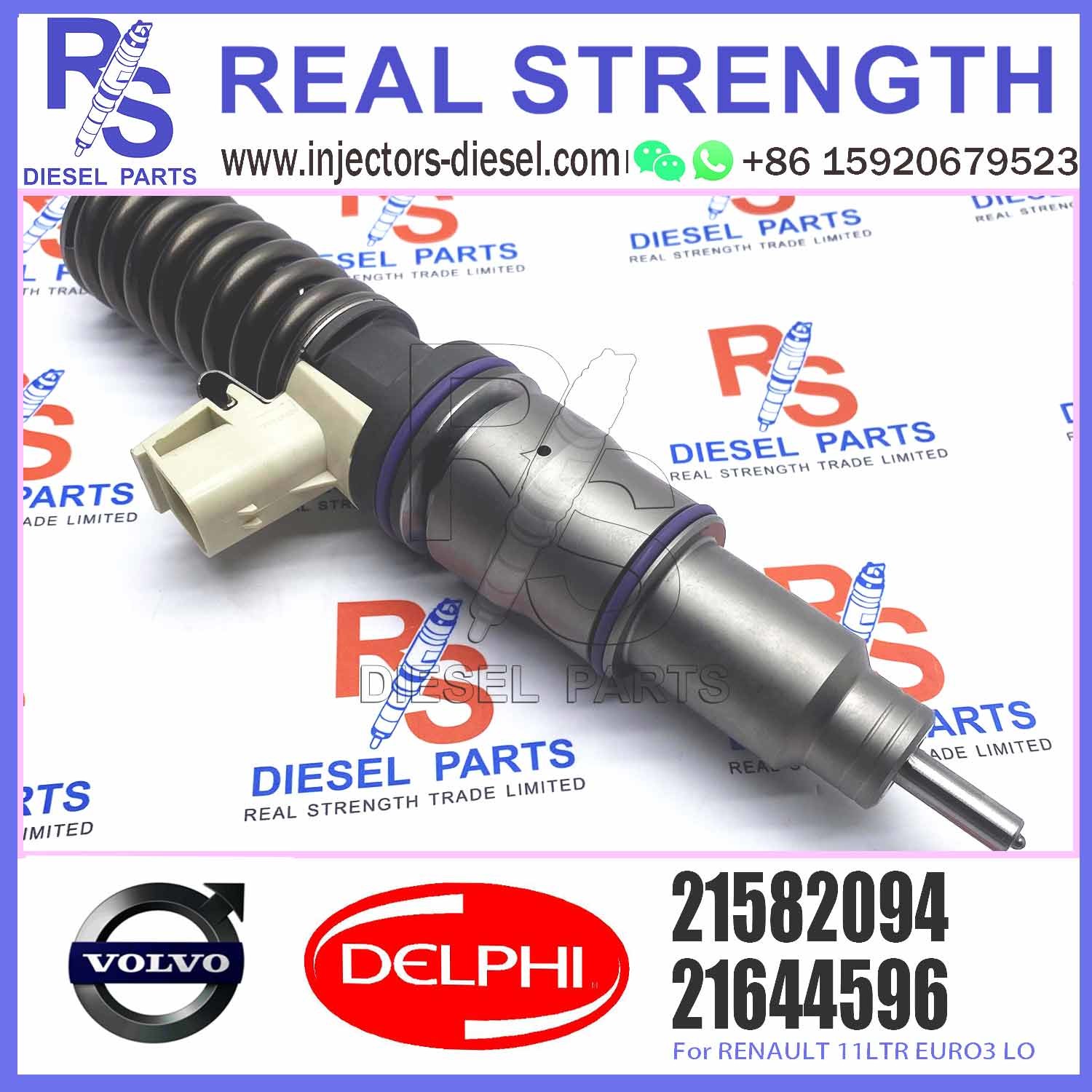 21582094 BEBE4D35001 Diesel Fuel Injector For VOL-VO TRUCK RENAULT 11LTR EURO3 LO E3.18 7421582094 21644596 85003948