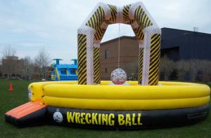 Quality Funny PVC Inflatable Demolition Games Fire Retard ,Inflatable Wrecking Ball For Team wholesale