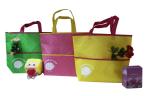 Eco Freindly Recycled Shopping Bags Nonwoven Laminated Fabric Customized