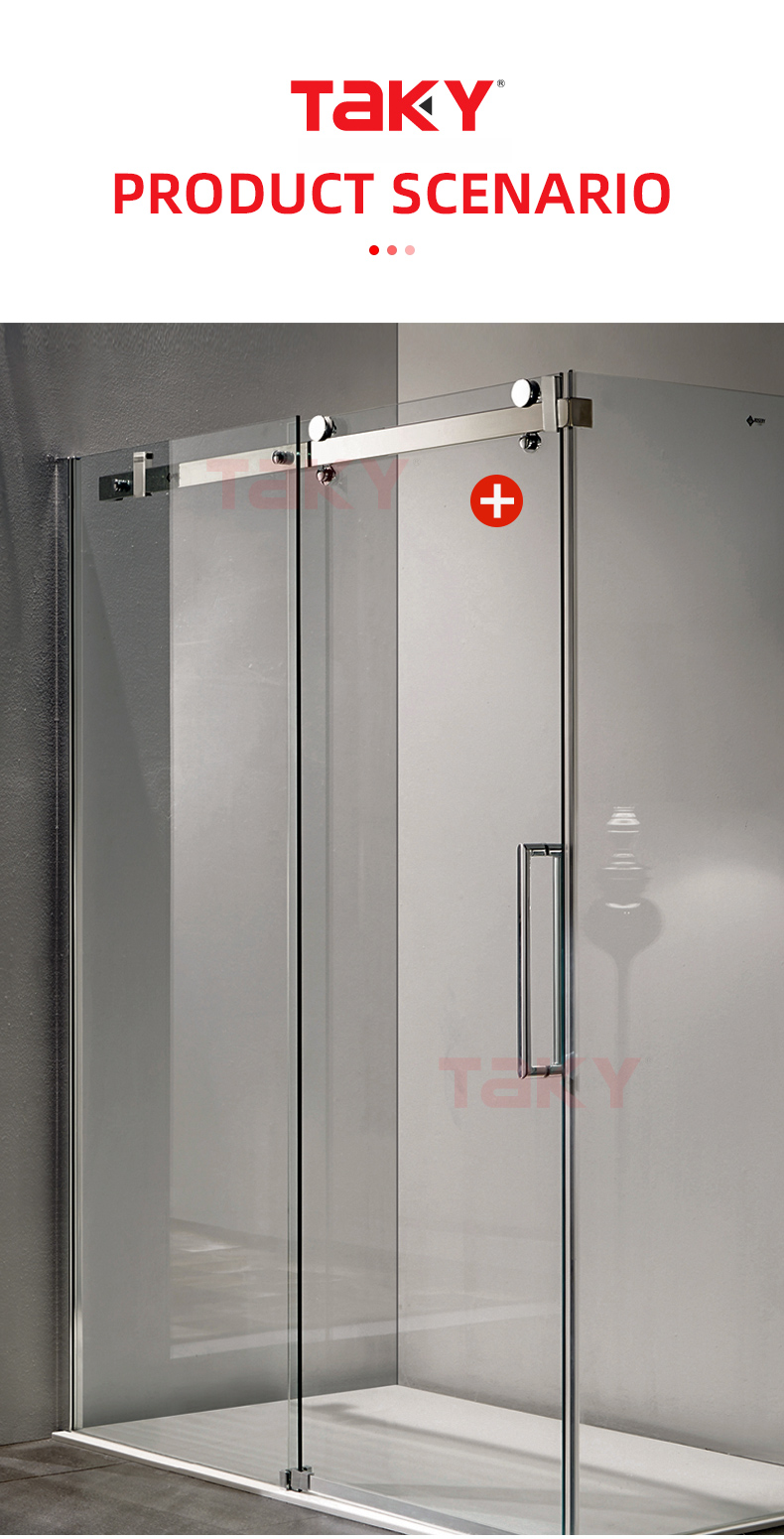 304 Stainless Steel Glass Hardware for Modern Barn Door Shower Frameless Design Style