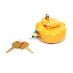 ISO9001 Excavator Spare Parts SY215 SY235 Diesel Fuel Tank Cap Cover Anti Theft
