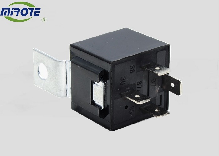 Sealed 4pins 12v 30a 40a 24 Volt Automotive Relay With Metal Sheet Black Cover