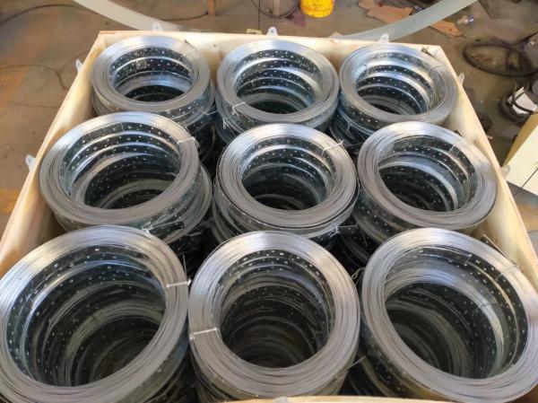 Silver Galvanized Steel Strip Brace Corrosion Resistant for Coiled Strap