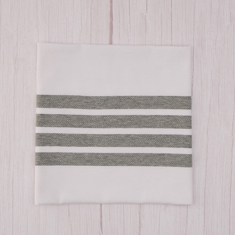 Skin-Friendly Pure Cotton And Linen Sweat Absorbent Striped Material Fabric For Casual Shirt