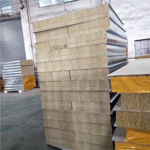 Quality 150mm rock wool sandwich panel 1150-150-0.426mm for kiln laimboard wholesale