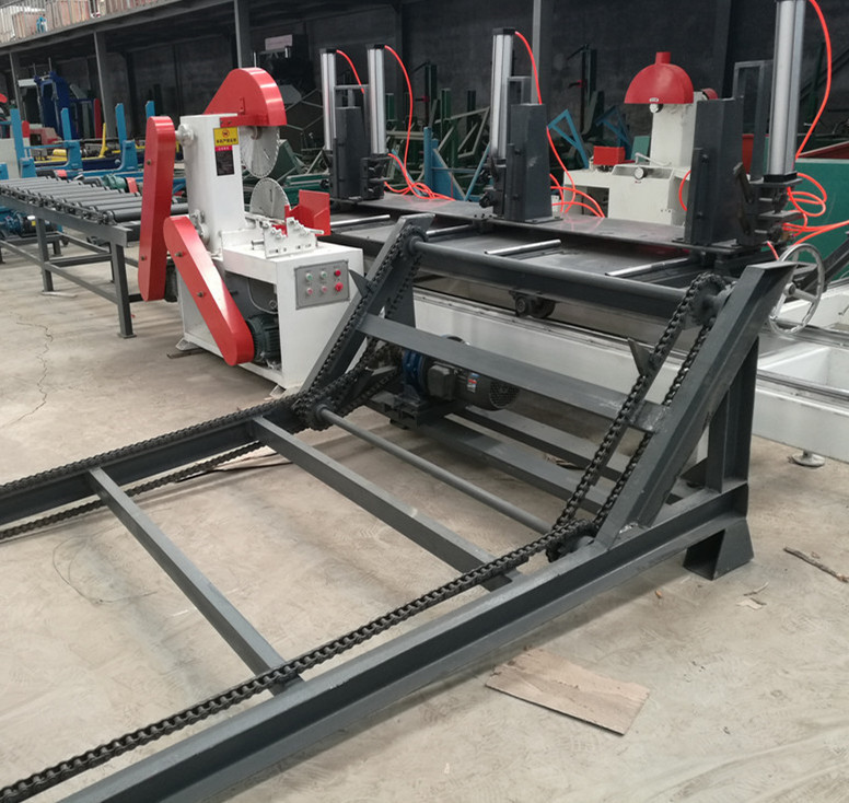 Twin blades circular table saw for woodworking,Automatic circular blade wood sawmill machine