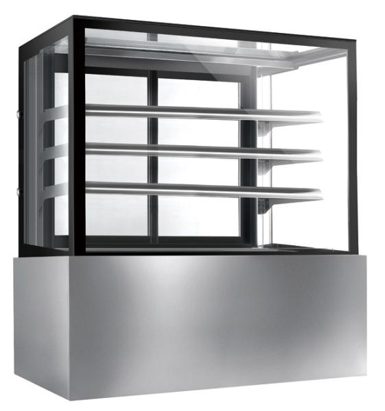 Commercial Glass Cake Display Cabinet , Auto Defrost Cake Display Chiller,1800mm