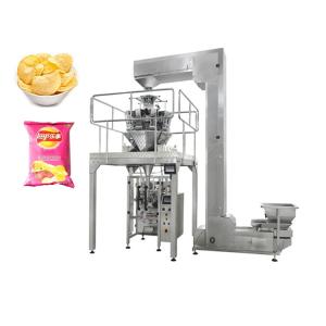 Quality PLC Control Potato Chips Vffs Packaging Machine With Nitrogen Flushing Device wholesale