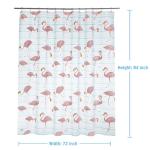 Flamingo Shower Liner Curtain Disposable PEVA Waterproof Thick Bathroom Plastic