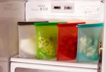 Fancy reusable silicone food storage bag large food storage bag fresh food fruit