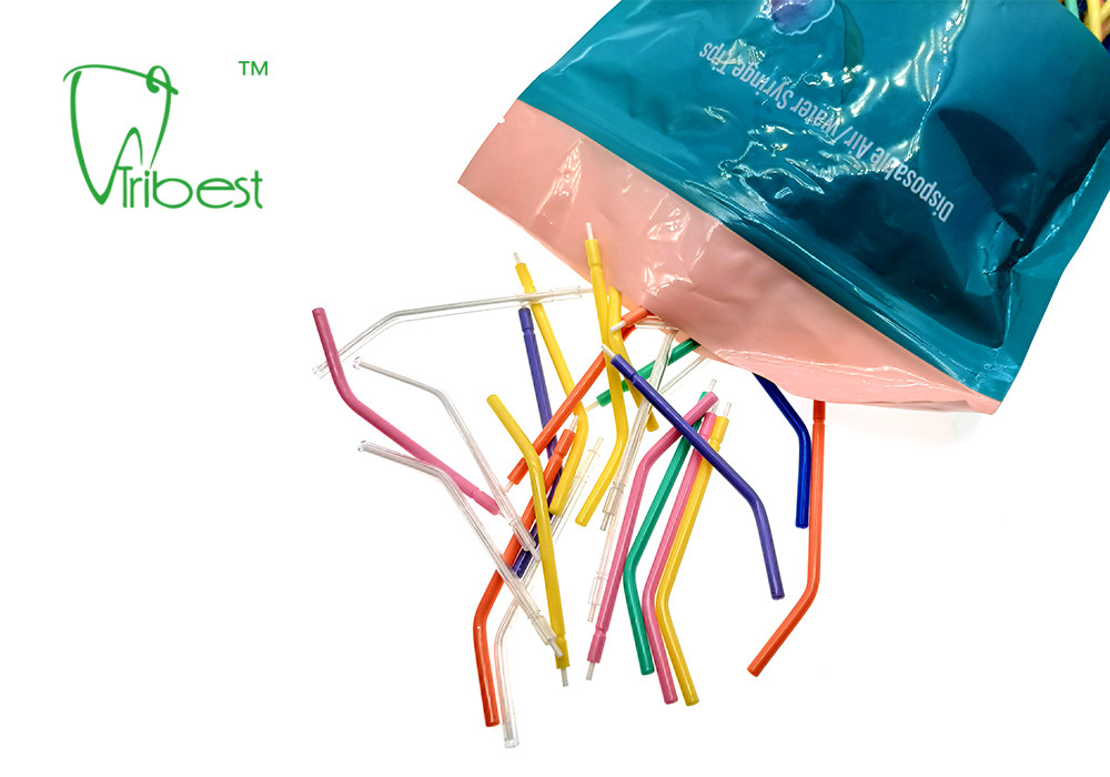 Metal Sani Tip Single Use Air Water Syringe Tips Colorful Deep Clean