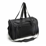 Black Pet Carrier Travel Bag Dog Cat Oxford Breathable 16.3x14.6x3.2" 17x11x9.5