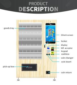 Quality Journal Note Book Industrial Vending Machine Simple Appearance LED Lighting wholesale