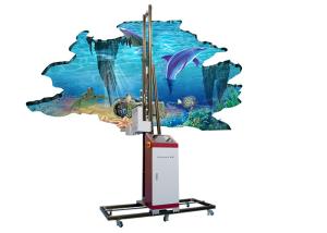 Quality 3.5m Height UV Wall Mural Printer 1440dpi TX800 Double Head Servo Motor wholesale