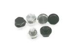 Black Aluminum Alloy Electrophoresis Wheel Hub Screws M6x1.0 6.8mm Head Height