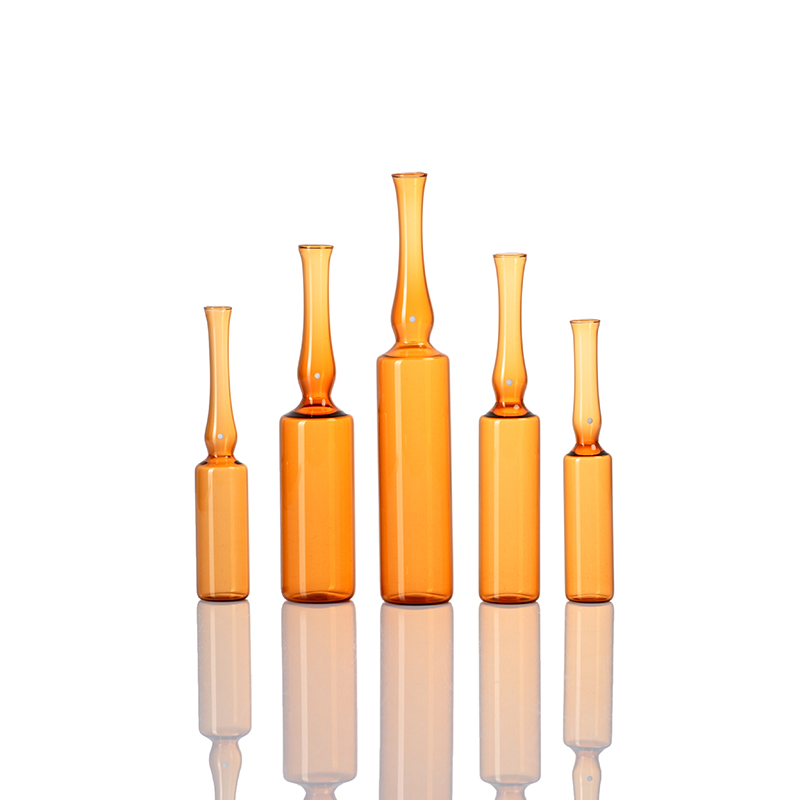 10ml amber borosilicate glass ampoule medical cosmetic use