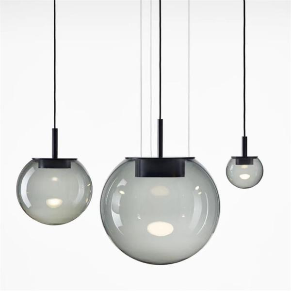 Nordic Glass Pendant Lights Designer Restaurant Bedroom Bedside Brokis Orbis