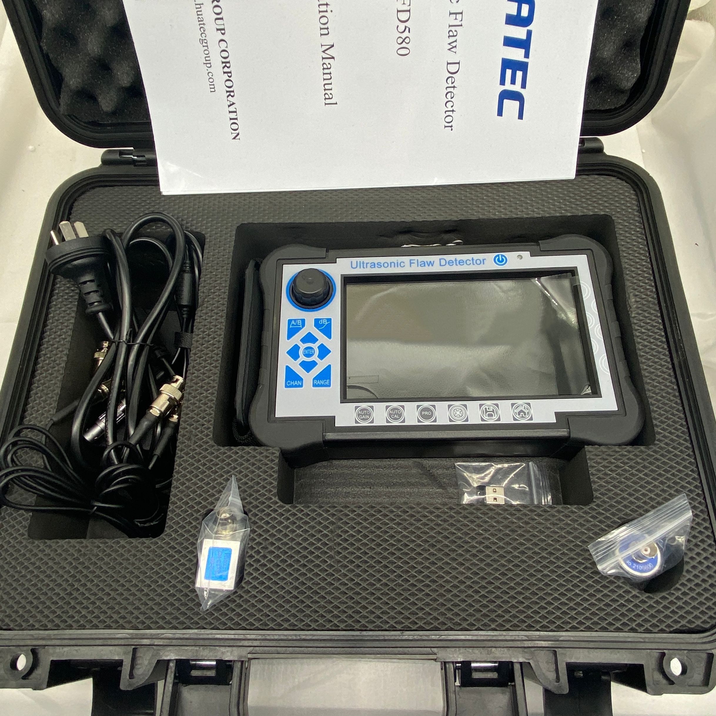 Fd580 Digital Touch Screen Flaw Detector Ultrasonic Weld Sound And Light Alarm
