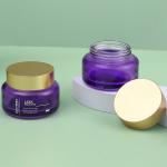 Luxury Empty Glass Face Cream Jar 30g Refillable Body Butter Jars 1oz Cosmetic