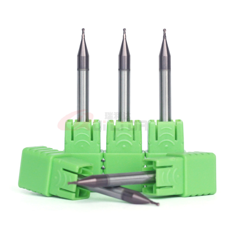 HRC60 Solid Carbide Ball Nose Milling Cutter For Aluminium 4mm Shank 50mm Flute
