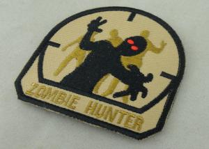 Quality Economic Military Uniform Badges , Iron Glue Cotton Fabric Embroidered Patches wholesale
