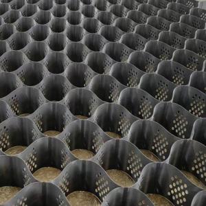 Quality 100mm 75mm 50mm Smooth Textured Perforated Plastic HDPE Geocell Honeycomb Grid wholesale