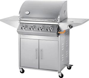 Quality Factory price kitchen bbq easy grill slow burning 4 burners gas stainless steel bbq grill wholesale
