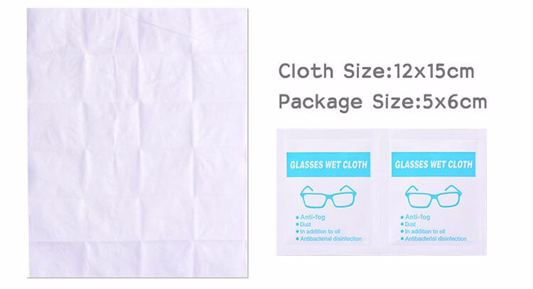 Food Grade Aluminum Foil Laminated Paper Bags for Glasses/Screen/Lens Cleaning Wipes