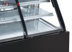 Defogging Small Commercial Cake Display Fridge Showcase With Front Opening Doors