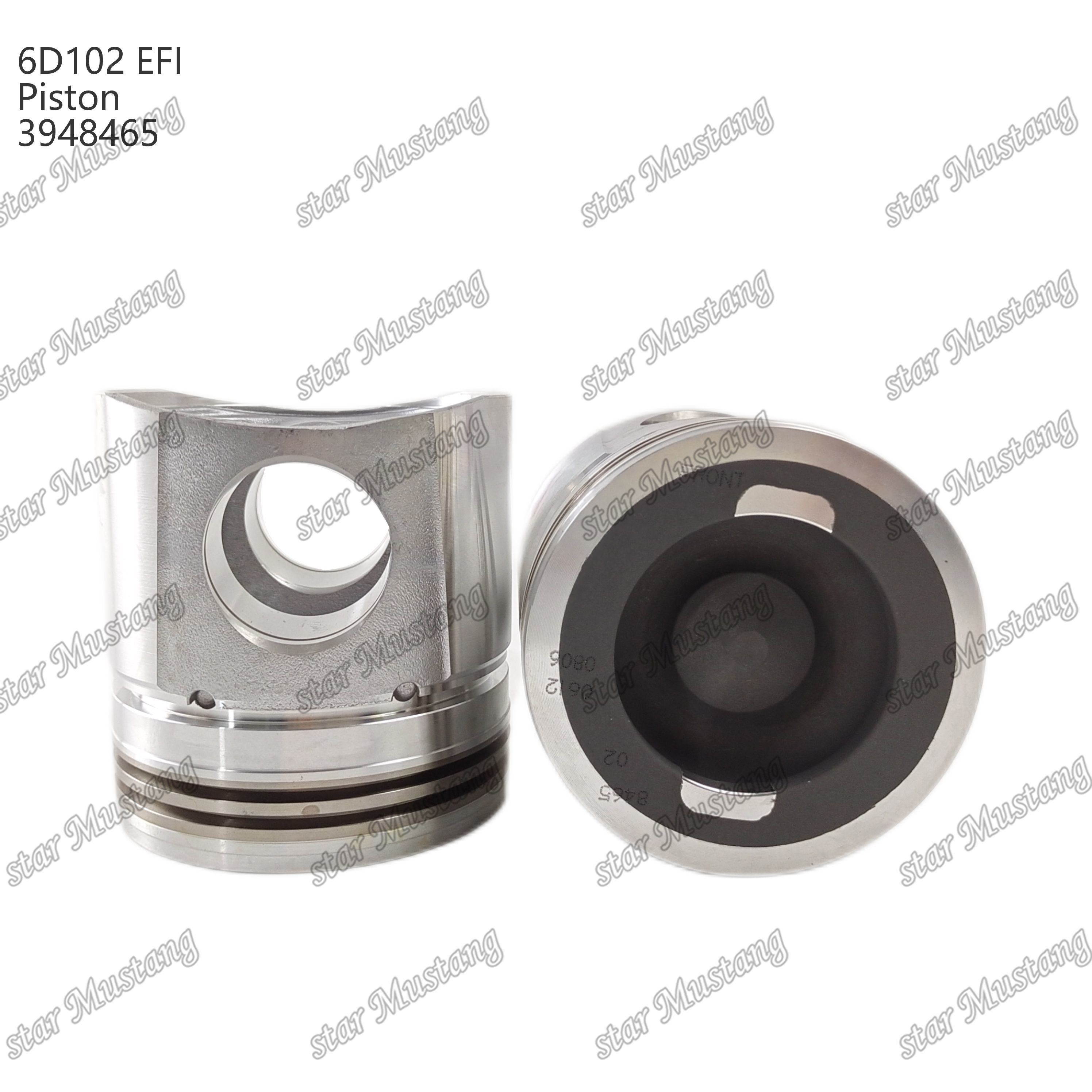 Piston 6D102 Electric Injection 3948465 EFI For Cummins Diesel Engine Repair Parts