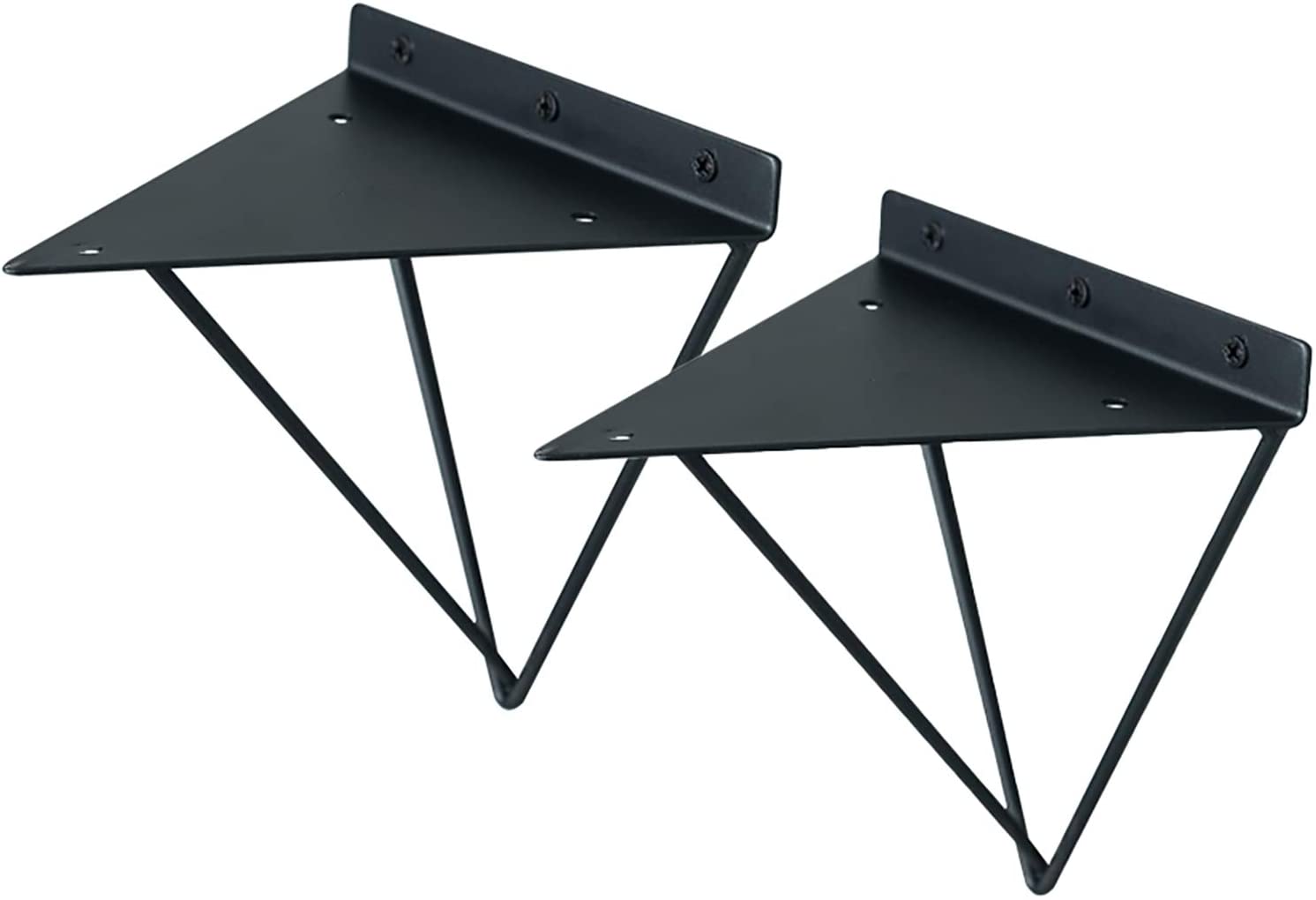 Triangle Wall Mounted Shelf Support for Carbon Steel Hairpin Shelf Bracket in White