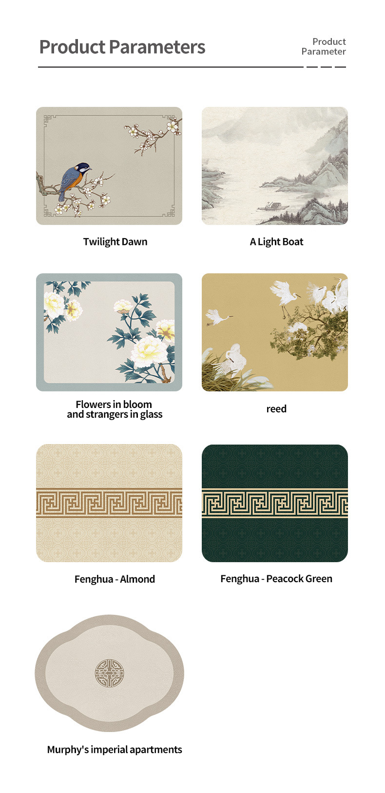 Sustainable Kitchen Modern Placemat Dishwashing Drying Mat for Drying