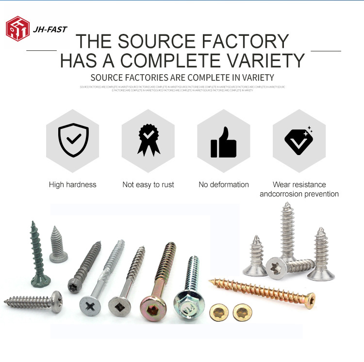 ISO9001 2015 Certified SS304 Stainless Steel Self Tapping Screws for Metric Measurement