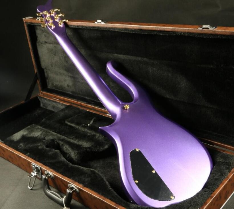 Quality sh covered pickup purple prince set in neck painted fretbard prince Electric guitar Guitar