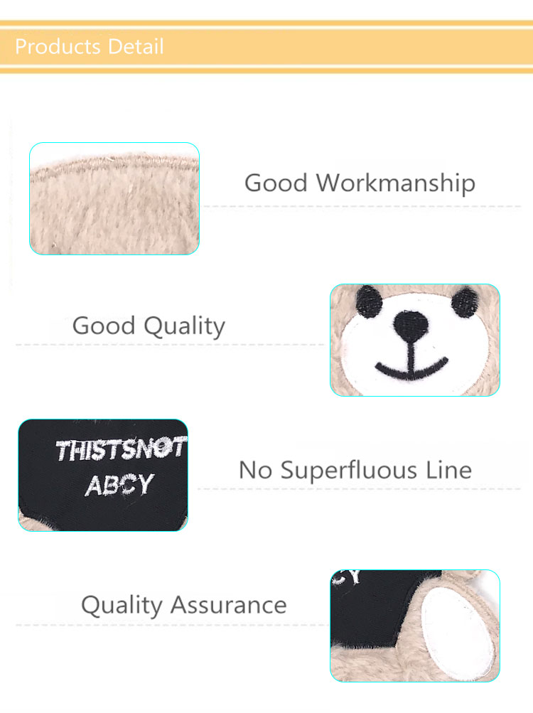 DIY Little Bear Embroidery Designs Patches Pretty For Kid'S Hipster Garment
