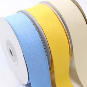 Quality 25mm Solid Yellow Twill Tape 100% Cotton Twill Tape By The Yard wholesale