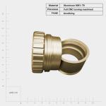 OEM Precision Machined Precious Metal Parts CNC Machining Milling Turning